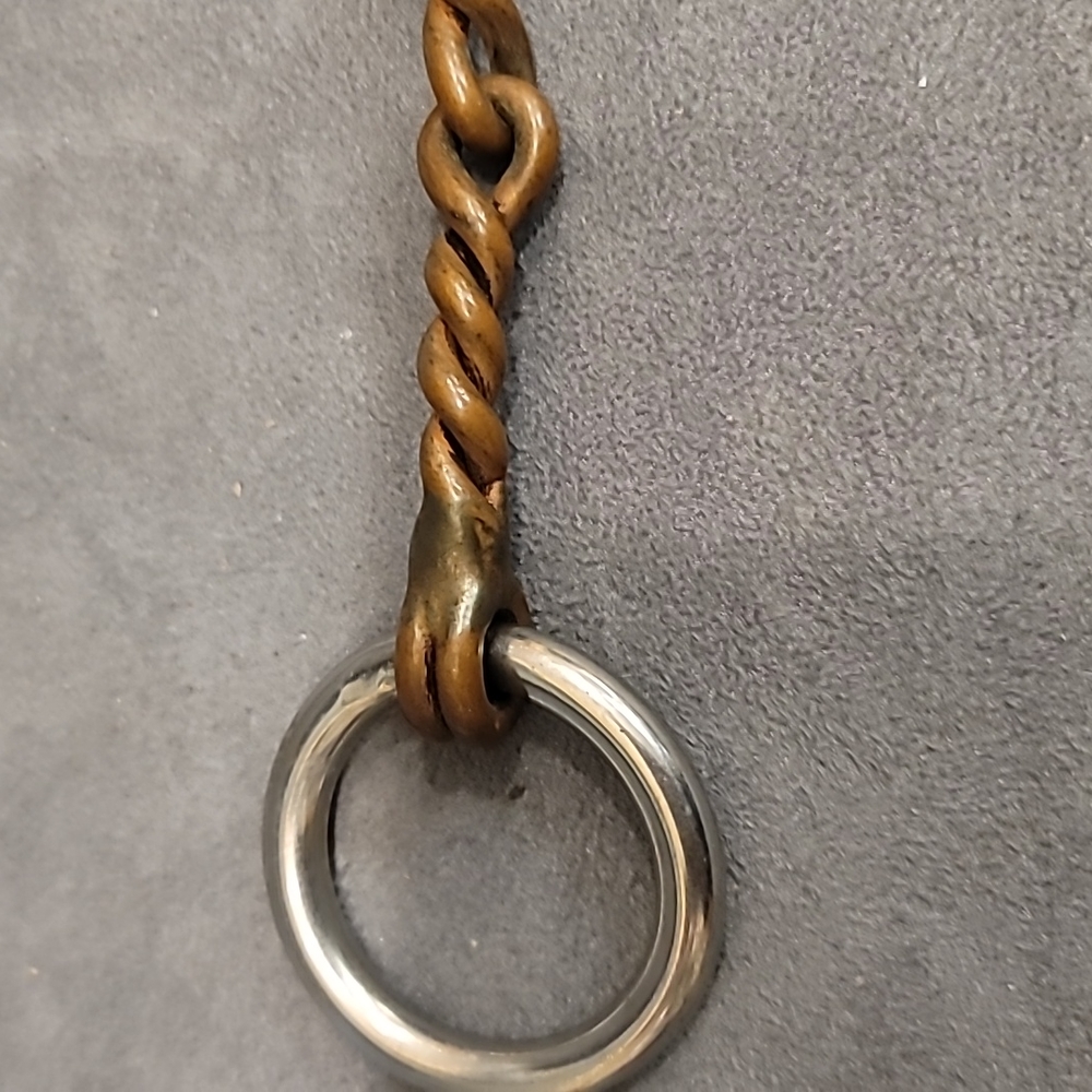 Reinsman Pony Snaffle Horse Bit #118 Mini Ring Snaffle Twisted Wire Copper - Picture 3 of 5